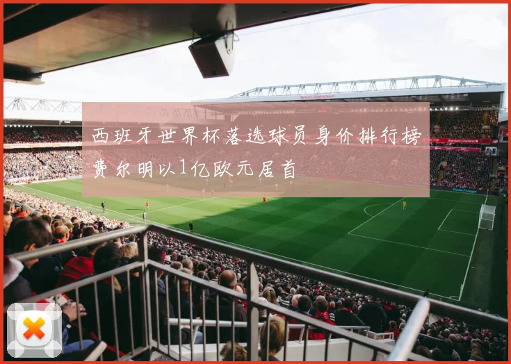西班牙世界杯落选球员身价排行榜费尔明以1亿欧元居首