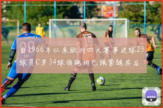 自1966年以来欧洲四大赛事进球25球员C罗34球领跑姆巴佩紧随其后